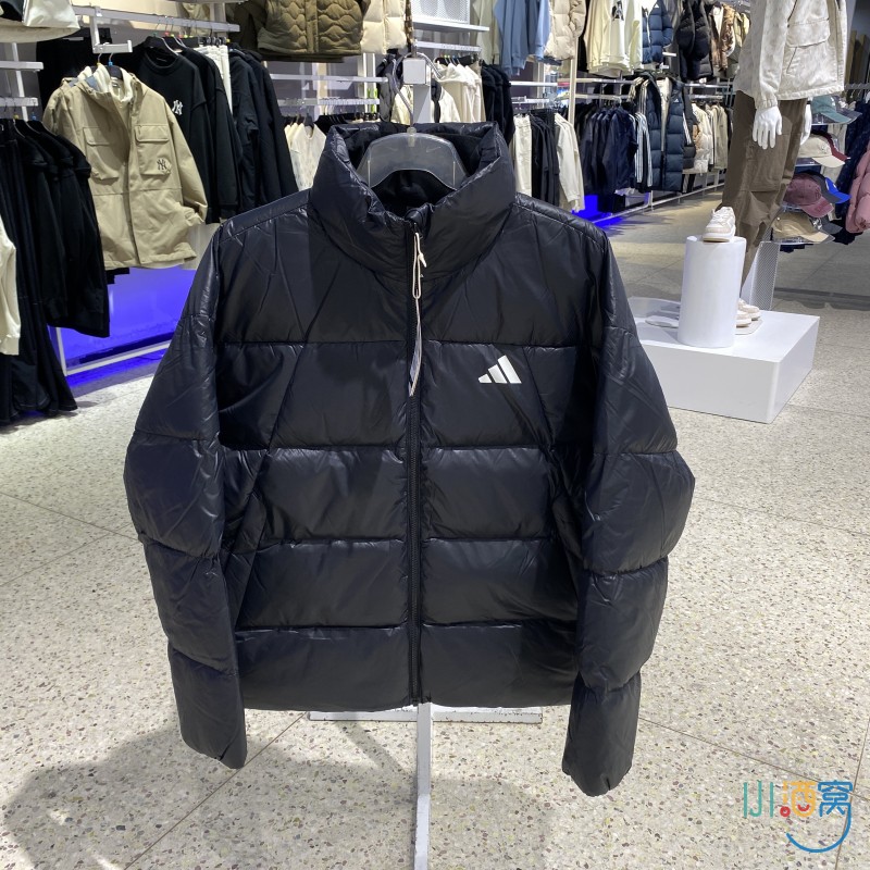 正品ADIDAS阿迪达斯男立领羽绒服