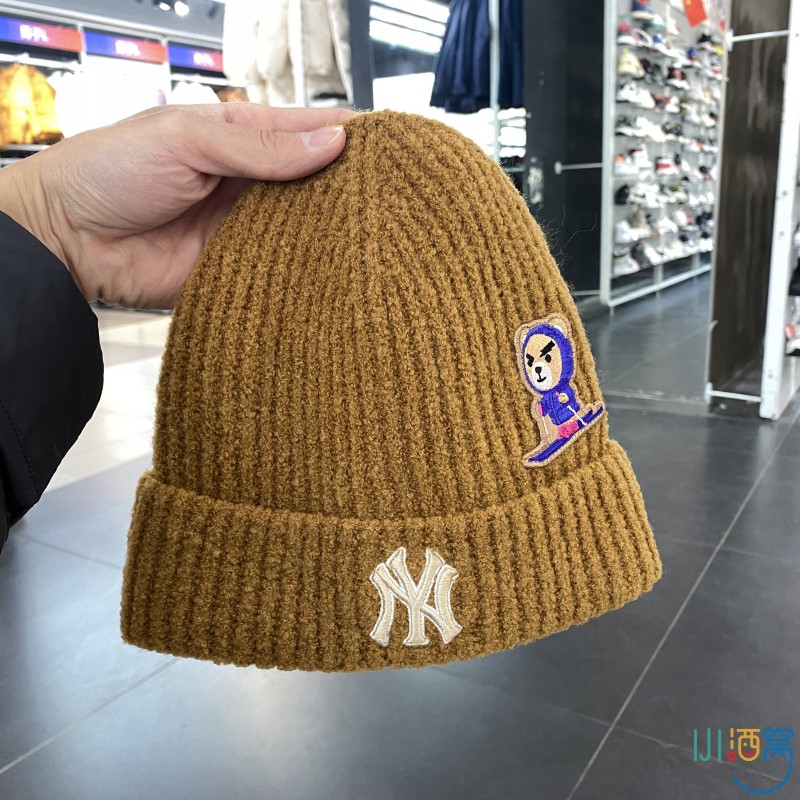 MLB男女情侣保暖百搭毛线帽