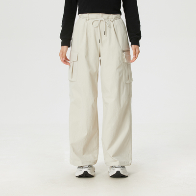 冬季新款正品MLB简约透气百搭直筒女运动休闲梭织长裤3FWPV0161