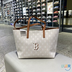 正品MLB简约老花LOGO时尚大容量男女款运动休闲单肩包斜挎包3AORM