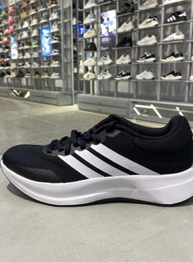 正品ADIDAS阿迪达斯透气三条纹男女同款情侣运动休闲跑步鞋JH5554