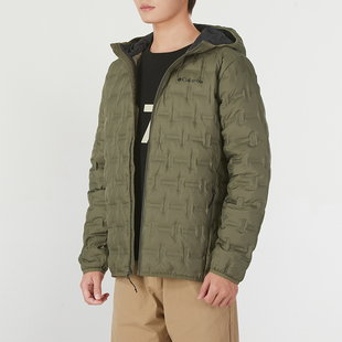 正品哥伦比亚Columbia男款连帽简约百搭运动休闲羽绒服WE6610397