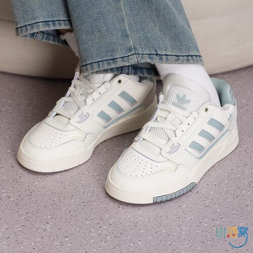 正品ADIDAS阿迪达斯三叶草DROP STEP拼接女运动休闲板鞋KJ1116