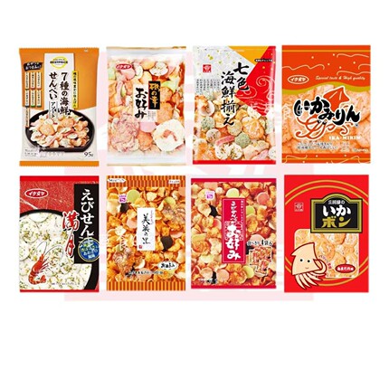 日本直邮三河屋虾片什锦海鲜满月鱿鱼片咸香休闲解馋观影追剧零食
