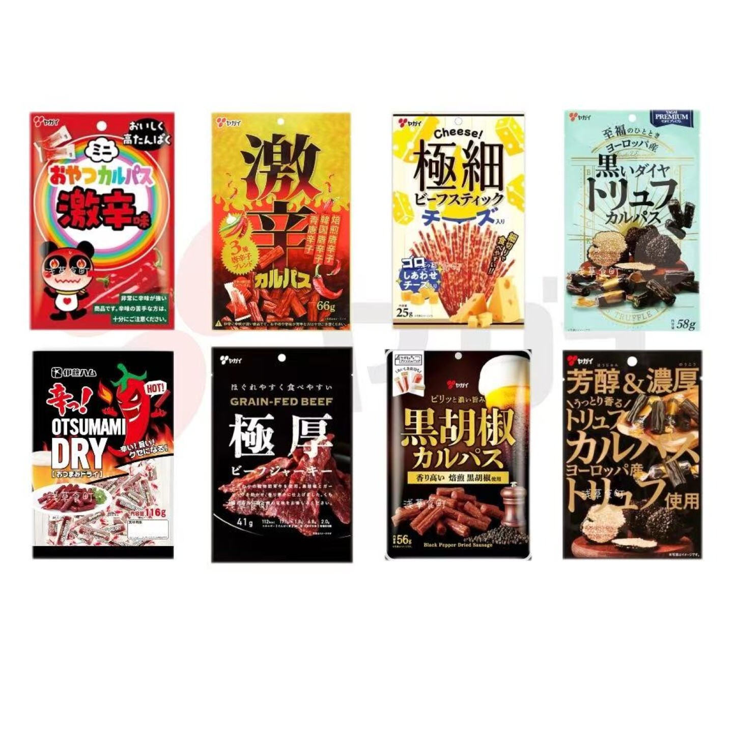 日本直邮扇屋鳕鱼芝士条黑松露激辛香肠牛肉干下酒菜休闲解馋零食