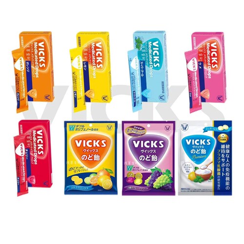 日本大正VICKS糖果护嗓含片零食