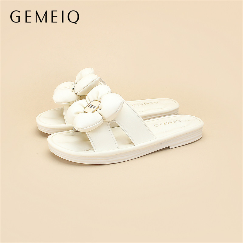 戈美其凉拖鞋女款夏季室内家居浴室软底防滑花朵踩屎感拖鞋夏外穿