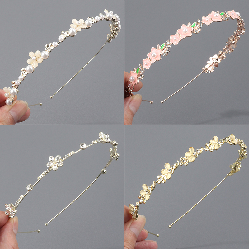 气质闪亮珍珠水钻发箍女