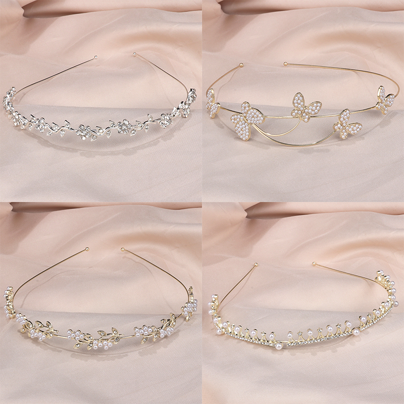 超仙森系栀子花发箍猫眼石