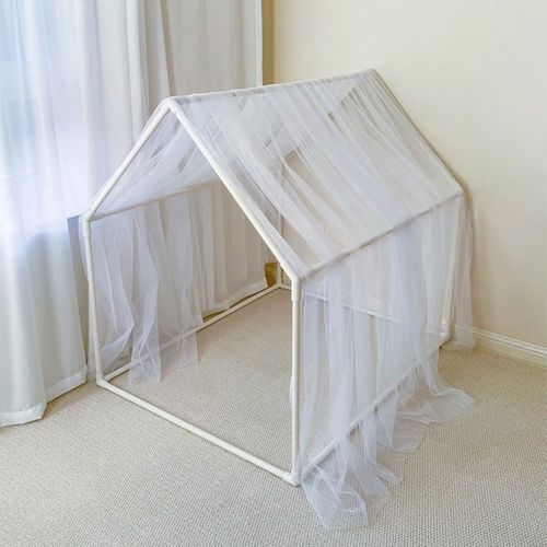 PVC管搭建DIY手工帐篷儿童游戏帐篷宠物屋定制房子立体三通135°