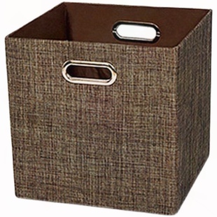 29 29 29CM帆布特厚收纳盒衣物储物盒抽屉式整理箱无盖杂物筐折叠