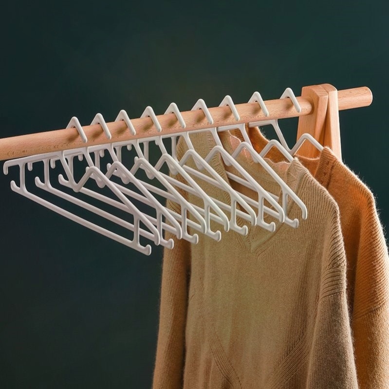 无痕塑料超矮衣架短脖衣架护领超轻短颈晾衣架没脖子短衣挂防滑