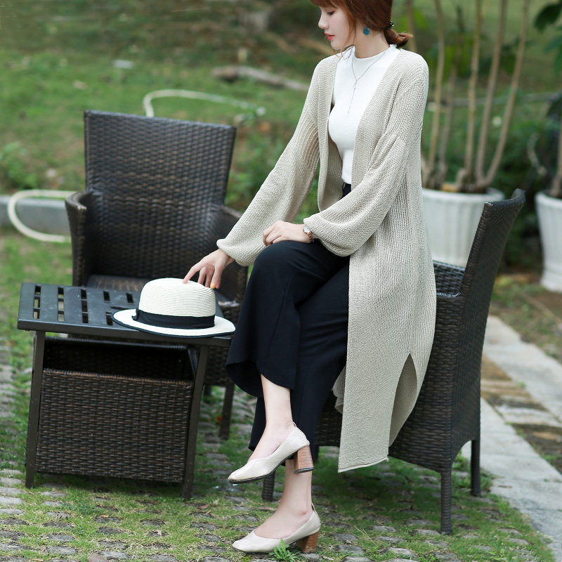 景羅莉韓版寬松百搭镂空飄逸針織開衫 薄款燈籠袖女中長款披肩在類目 女裝/女士精品, 毛針織衫中 - 來自Buy2taobao.com提供專業的淘寶代購服務