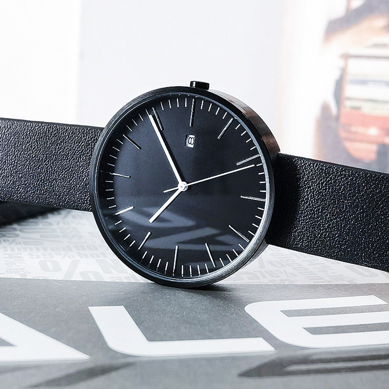 break手表男士简约极简时尚潮流韩版复古男女情侣中性精钢石英表