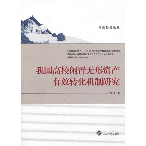 我国高校闲置无形资产有效转化机制研究胡川9787307120198武汉大