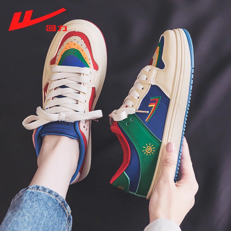 回力女鞋2025新款春季爆款百搭板鞋女款厚底增高运动休闲鞋女款