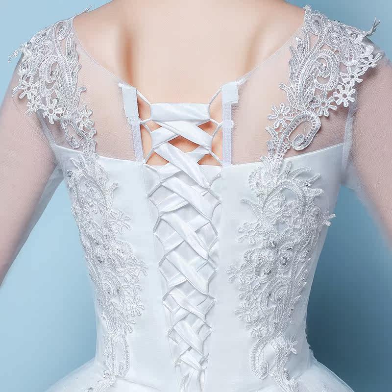 婚纱礼服新款2019新娘结婚长袖修身显瘦韩版大码森系齐地婚纱春夏|ruв категории Женская одежда, Cвадебные платья, свадебное платье - от Buy2taobao.com для оказания профессиональной услуги покупки агента Taobao