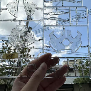 异星电镀 RG1/144 彩透吉翁号 拼装模型 电镀版