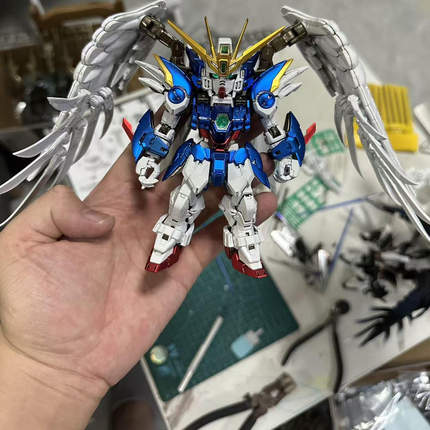 异星电镀 MGSD飞翼零式 电镀高达 白雪姬飞翼