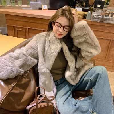 【所有姐姐的衣橱直播间】爱米修 兔毛皮外套