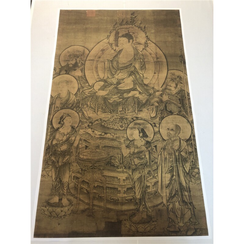 佛画宋任重如来说法图佛像观