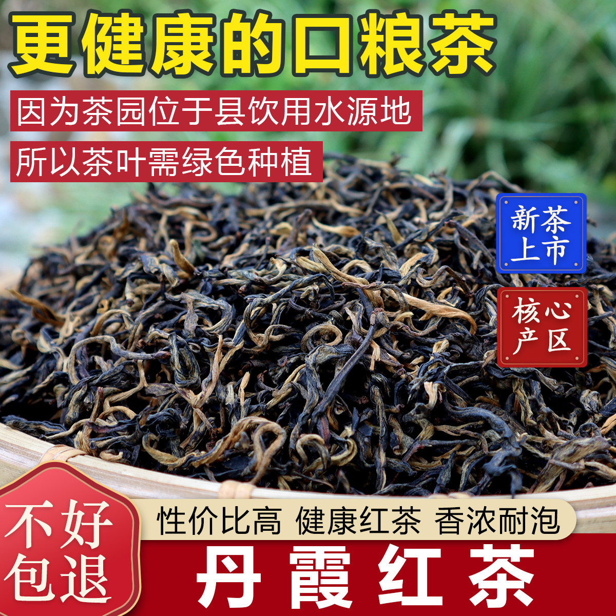 高山老树丹霞红茶薯香耐泡正宗韶关仁化红山明前红茶实惠口粮茶叶