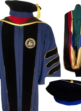 美国密歇根州安德鲁斯大学博士服学位服PHD毕业服学生礼服定制