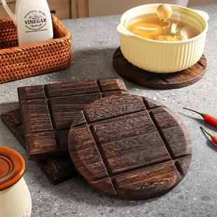 木质隔热垫砂锅隔热专用垫加厚实木餐垫大号茶壶垫防烫桌垫子碗垫