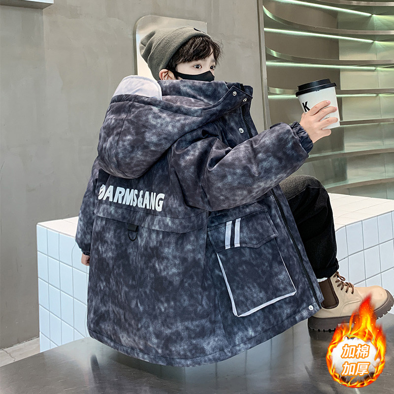 男童新款冬季加棉加厚棉服