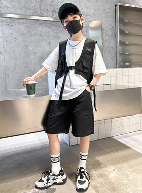 韩版3件夏季男童新款三件套夏