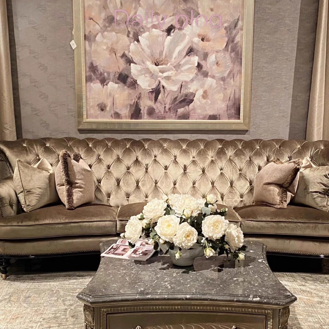 新品美式art家具美家麦迪逊客厅沙发欧法式实木高背布艺拉扣沙发