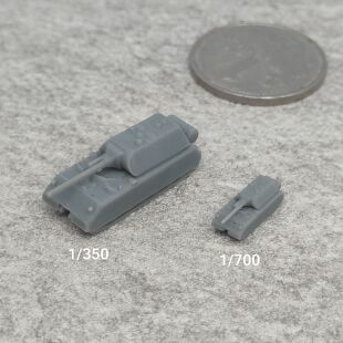 鼠式坦克 树脂白模 1/350/700坦克战车微缩模型 TK031