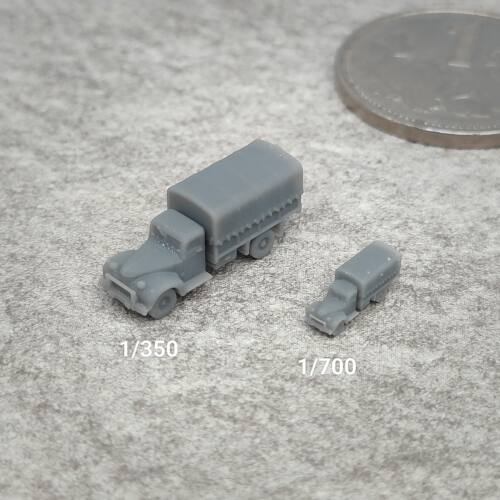 LEDG雪佛兰运兵卡车 树脂白模 1/350/700 坦克战车微缩模型 TK010