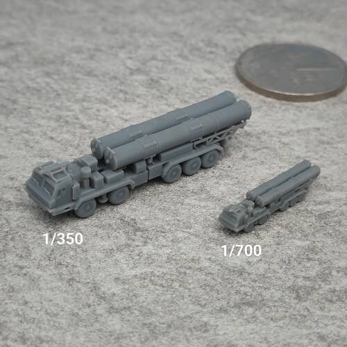 S500防空导弹  树脂白模 1/350/700坦克战车微缩模型 TK138