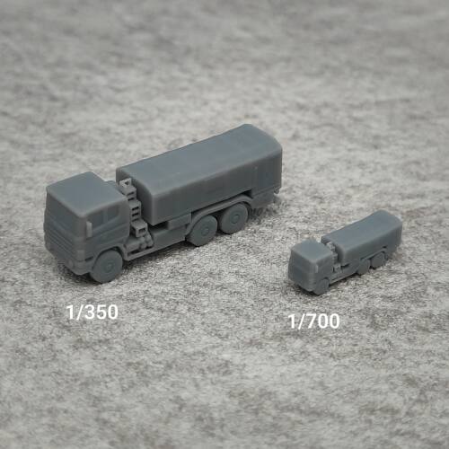 斯堪尼亚卡车 树脂白模 1/350/700坦克战车微缩模型 TK108