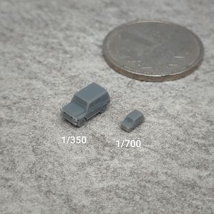 北京吉普212 树脂白模 1/350/700坦克战车微缩模型 TK226