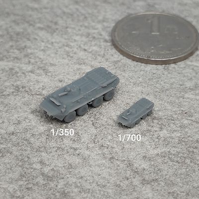 BTR80步战车 树脂白模 1/350/700坦克战车微缩模型 TK615
