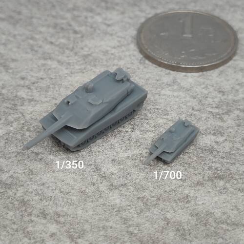 KF51黑豹坦克 树脂白模 1/350/700坦克战车微缩模型 TK076