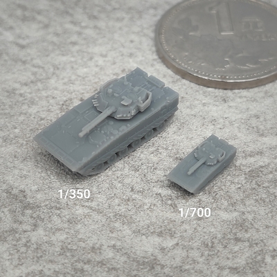 ZBD-04A步战车 树脂白模 1/350/700坦克战车微缩模型 TK210