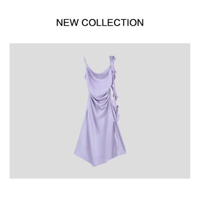 新款潮流设计感夏季气质连衣裙长裙L1528123-8123