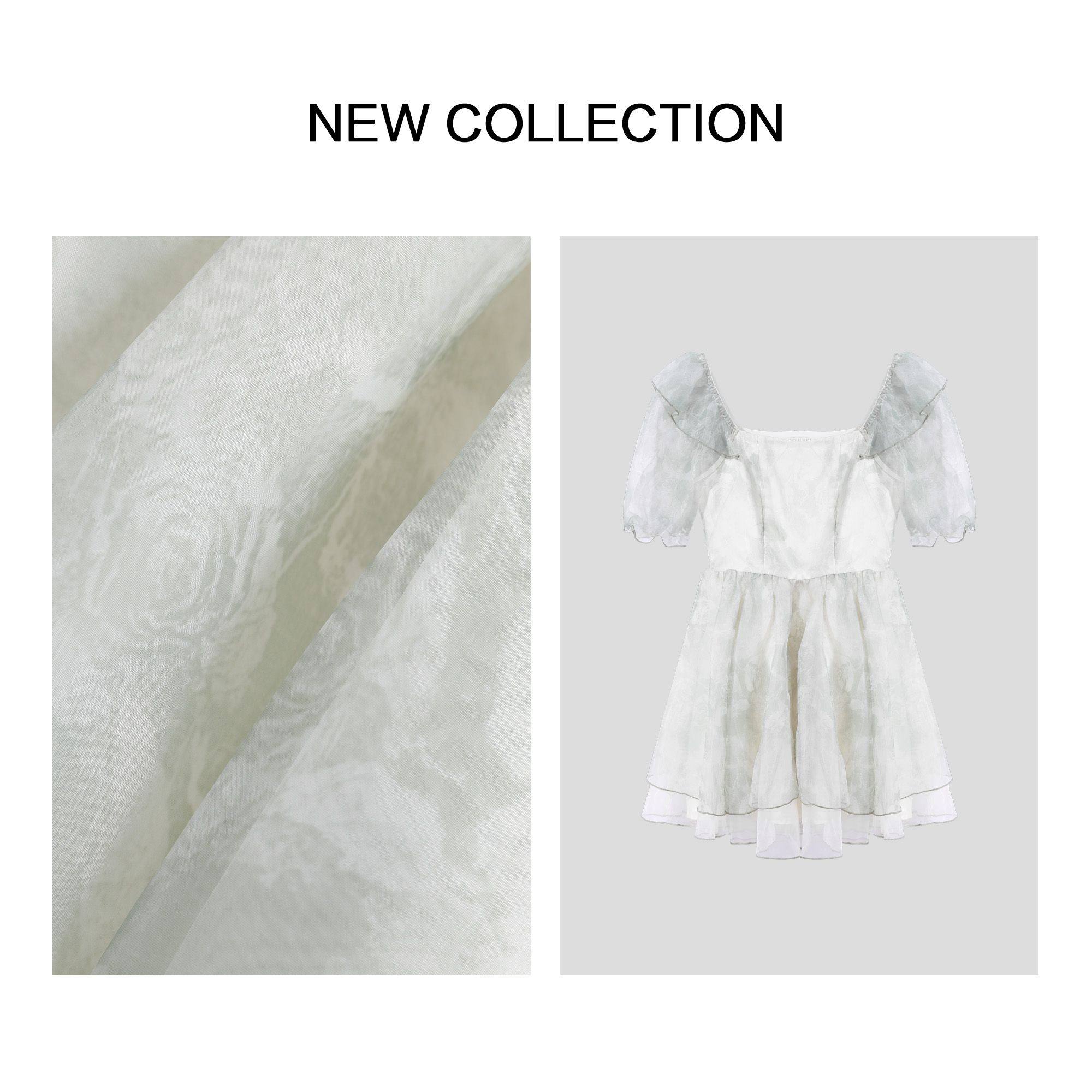 仙女风质感短袖连衣裙 L5F26170