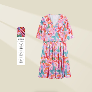 碎花裙 轻奢名媛气质裙法式 依尚街区新款 年轻款