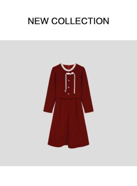 新款时尚气质长袖连衣裙L351801B-1801