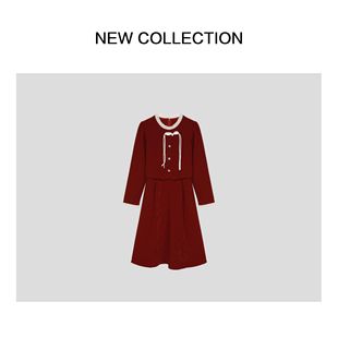 新款时尚气质长袖连衣裙L351801B-1801