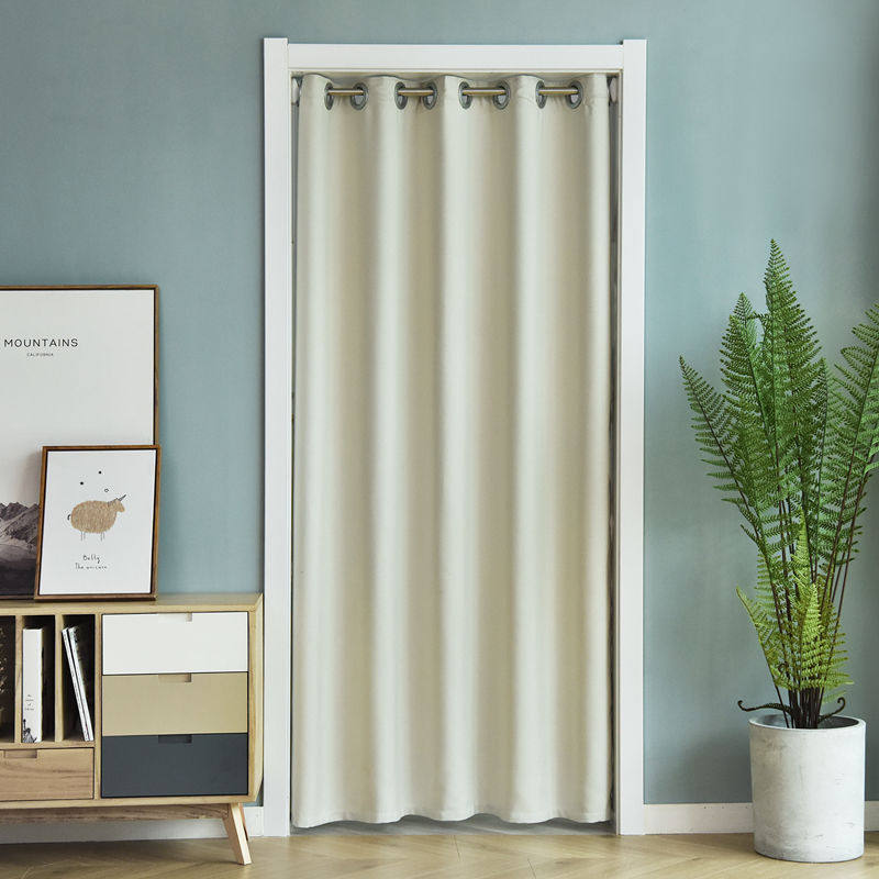 空调门帘免打孔遮光隔断帘挡风卧室厨房试衣间挡帘家用防冷气外门