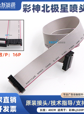 彩神北极星喷头线16P喷绘机灰排线彩神LJ320P机器40CM