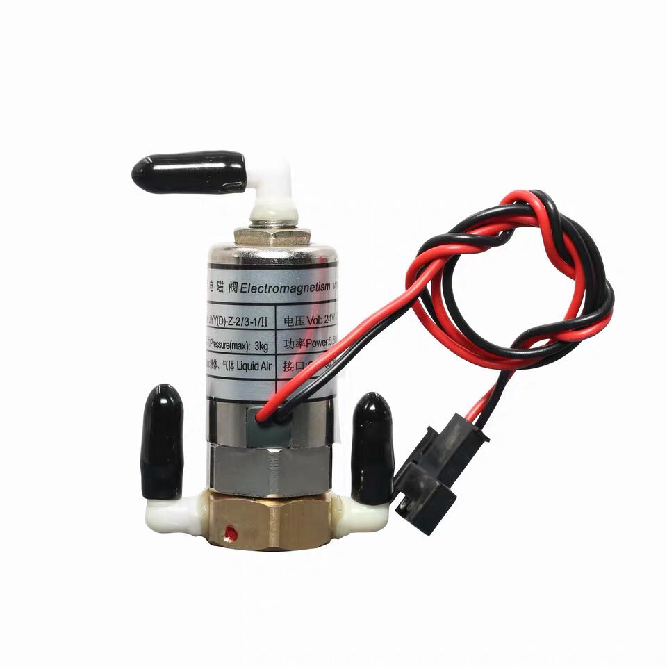 JYY三通电磁阀赛图喷绘机电磁阀 5.5w三通阀 平板机电池阀dc24v