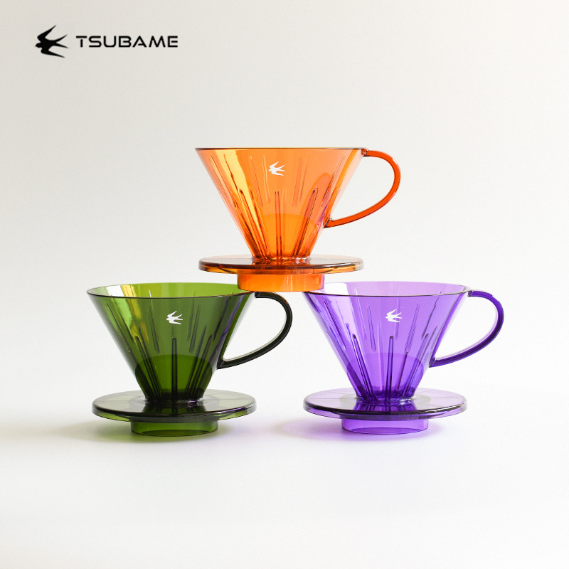 日本燕印TSUBAME手冲咖啡过滤杯锥型V60树脂滴漏式咖啡漏斗