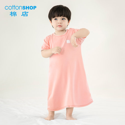 婴儿莫代尔空调服睡裙睡袍棉店