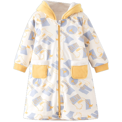 棉店婴儿连帽棉服睡袍保暖冬季